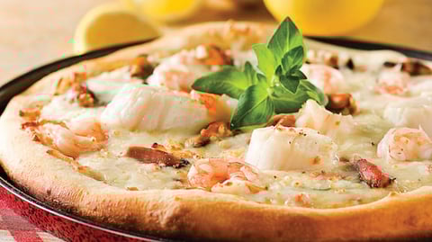 Une Délicieuse Pizza Fruits de Mer