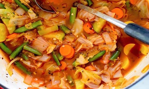 Une Soupe aux Légumes Croquants