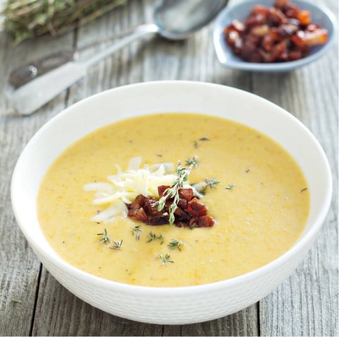 Velouté de Manioc aux Lardons