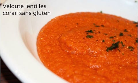 Velouté Lentilles Corail Sans Gluten au Companion