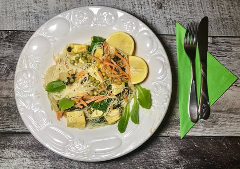 Vermicelle de Riz Tofu et Légumes