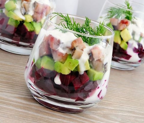 Verrine Avocat Kiri Betterave