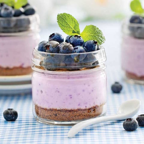 Verrines à la Mousse de Bleuets