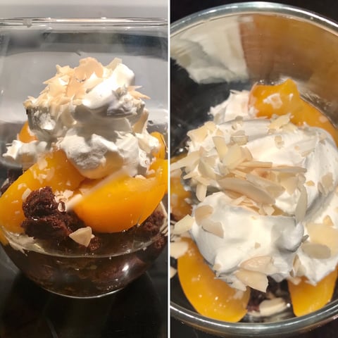 Verrines Brownie et Pêches