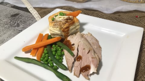 Vol au Vent au Porc et Légumes