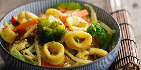 Wok de Calamars Congelés, aux Légumes