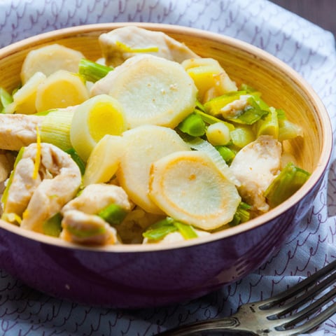 Wok de Poulet au Persil Tubéreux