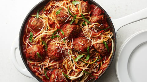 Zoodles et Boulettes de Viande à la Poêle