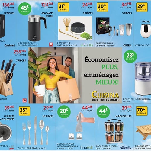  Cuisina - Économisez PLUS, emménagez MIEUX!