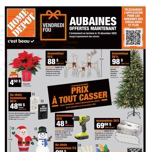  Home Depot - Solde du Vendredi Fou