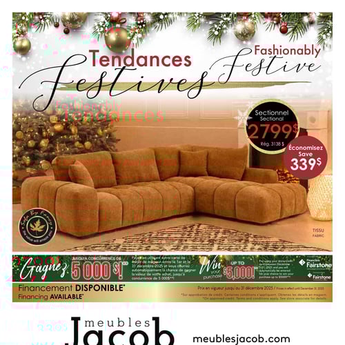  ​Meubles Jacob - Tendances Festives