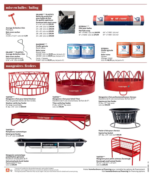 Circulaire Home Hardware - Vie à la ferme et rurale - Page 12