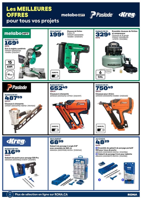 Circulaire Rona - Offres spéciales sur nos meilleures marques d'outils - Page 8