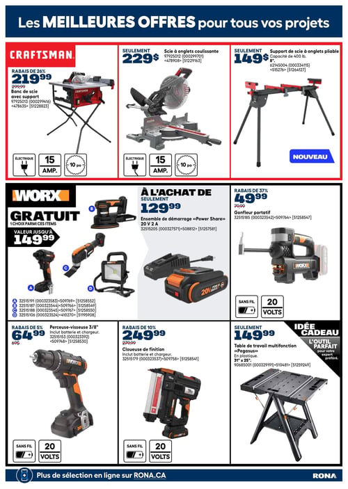 Circulaire Rona - Offres spéciales sur nos meilleures marques d'outils - Page 12