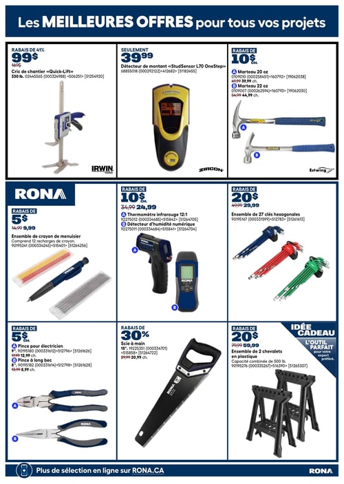 Circulaire Rona - Offres spéciales sur nos meilleures marques d'outils - Page 14