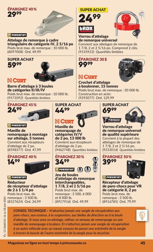 Circulaire Princess Auto - Page 49