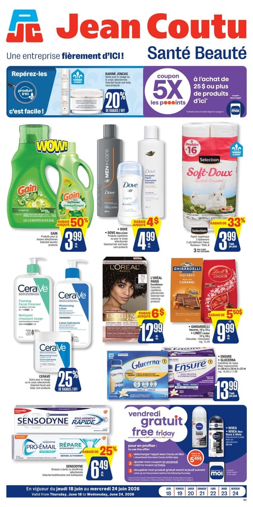 Circulaire Jean Coutu - Santé Beauté - Page 1