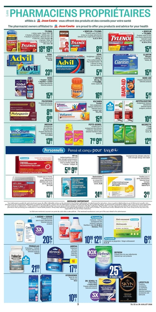 Circulaire Jean Coutu - Santé Beauté - Page 3