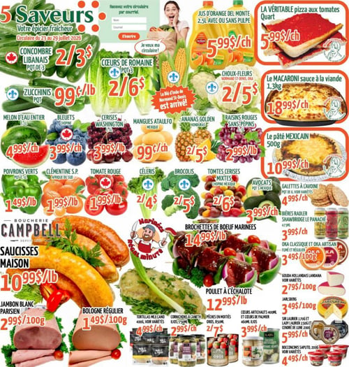 Circulaire Marché Le 5 Saveurs - Page 1