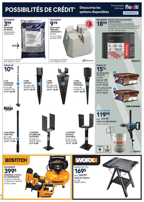 Circulaire Rona à Venir