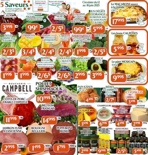 Circulaire Marché Le 5 Saveurs - Page 1 Circulaire Marché Le 5 Saveurs - Page 1