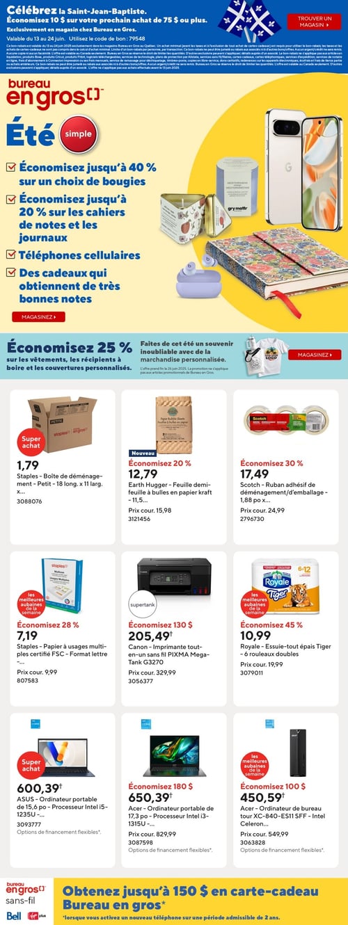 Circulaire Bureau en Gros - Page 1 Circulaire Bureau en Gros - Page 1