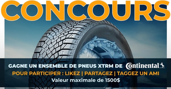 Concours Gagnez un ensemble de pneus Continental XTRM!