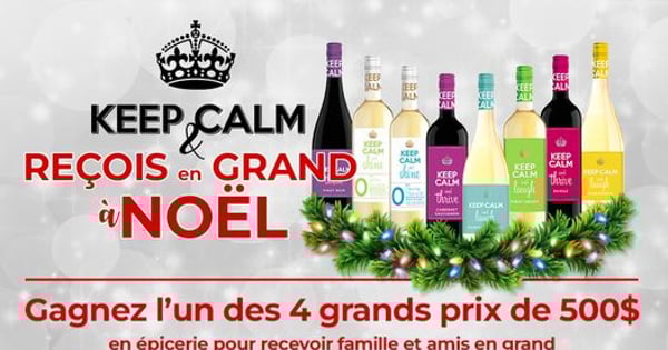 Concours Vins Keep Calm - Calendrier de l'Avent!