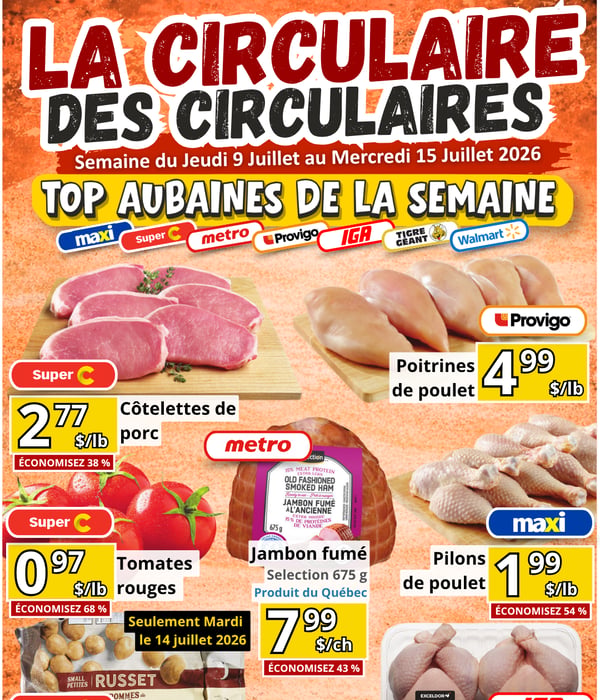 Visualisez notre sélection des meilleurs rabais d'épicerie
