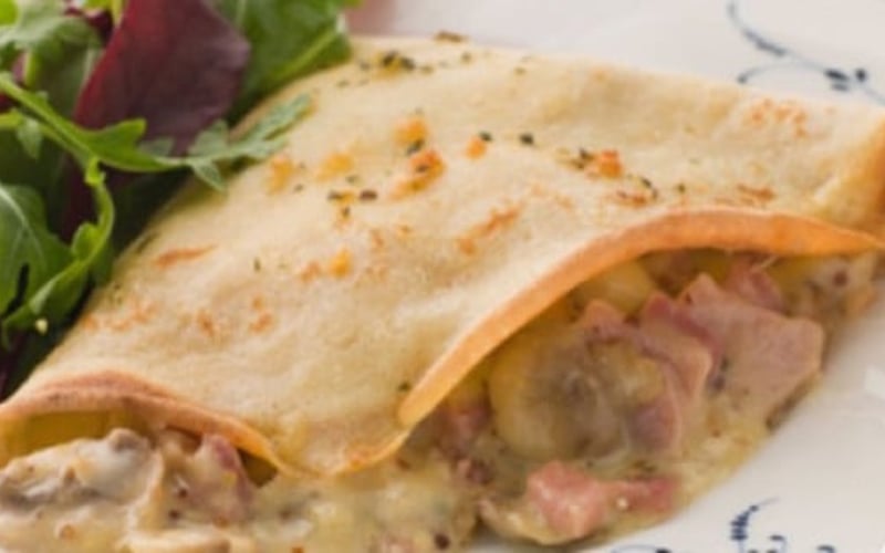 Recette: Anti-diabète : Crêpe aux Champignons et au Fromage