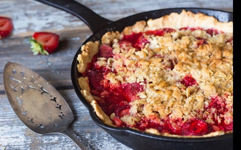Tarte aux Fraises à la Poêle