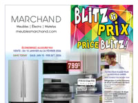 Première page de Circulaire Meubles Marchand - Blitz de Prix