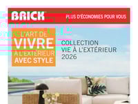 Première page de Circulaire Brick - Collection vie à l'extérieur 2026