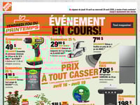 Première page de Circulaire Home Depot