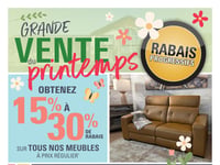 Première page de Circulaire Meubles Bernard Tanguay - Grande Vente du printemps