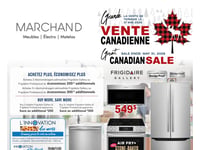 Première page de Circulaire Meubles Marchand - Vente Canadienne d'Électroménagers
