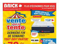 Afficher Circulaire Brick Première page de Circulaire Brick