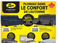 Afficher Circulaire Meubles Léon Première page de Circulaire Meubles Léon