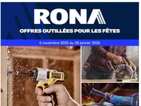Première page de Circulaire Rona - Offres outillées pour les fêtes