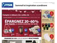 Afficher Circulaire Jysk Première page de Circulaire Jysk