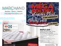 Afficher Circulaire Meubles Marchand - Matelas Méga Soldes d'Après Noël Première page de Circulaire Meubles Marchand - Matelas Méga Soldes d'Après Noël