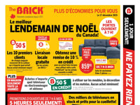 Première page de Circulaire Brick - Le Meilleur Lendemain de Noël