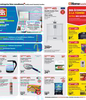 Première page de Circulaire Home Hardware