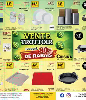 Première page de Circulaire Cuisina