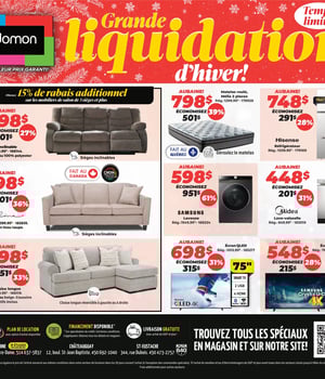 Première page de Circulaire Meubles Domon