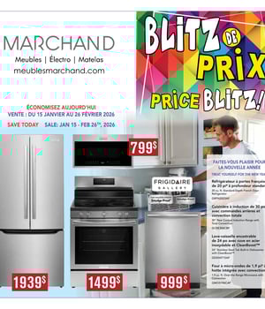 Première page de Circulaire Meubles Marchand - Blitz de Prix