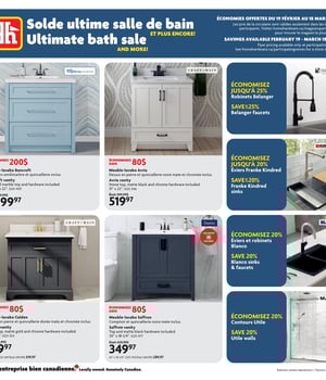 Première page de Circulaire Home Hardware - Solde Ultime salle de bain