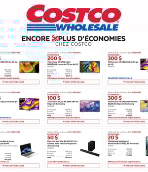 Première page de Rabais Costco