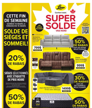 Première page de Circulaire Meubles Léon