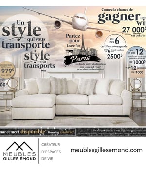 Première page de Circulaire Meubles Gilles Émond